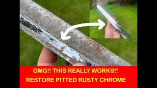 Mercedes r107 - how to get a mirror shine on rusty pitted chrome