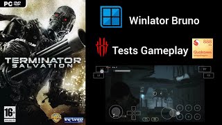 Winlator Bruno emulator gameplay Terminator Salvation tests Red Magic 6 Pro sd888