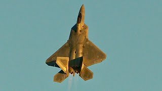 Twilight F-22 Raptor Demo California Capital Air Show