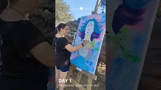 Live painting @BoomFestivalOfficialPage #livepainting #visionaryart #boomfestival2023 #art #uv