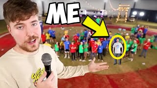 I Snuck Into a MrBeast Video & No One Noticed