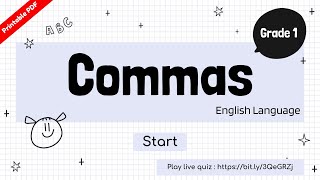 Commas - English Grammar Quiz