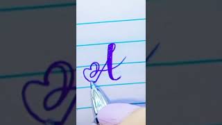 hand lettering alphabet A style 03|| today something new