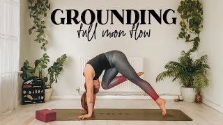 25 minute 🌕 GROUNDING FULL MOON YOGA FLOW 🌕 connect with the Earth