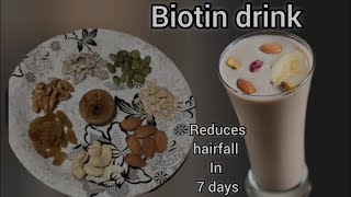 Control hairfall in 7 days //Best for skin and hair // Biotin drink @deepikahudedhar #youtubevlog