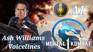 Ash Williams In Mortal Kombat 1 - All Intros (AI)