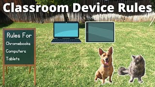 Professor Ginger and Classroom Device Rules in the Classroom | Computer and Tablet Etiquette