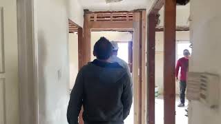 Opening up a floor plan with structural beams