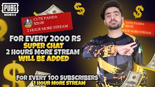 2000 Rs SuperChat 2 Hour More Stream / Pubg mobile - Qadeer Gaming