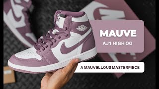 Unboxing the Air Jordan 1 High OG "Mauve" 👟: On-Feet Look and Simple Outfit