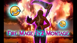 FIRE MAGE 1v2 MONTAGE WoW BFA 8.2