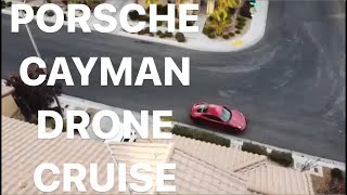 One Minute Porsche Cayman Cruise with Drone #porsche #cayman #drone