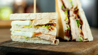 Club sandwich à la crème de haricots blancs #Shorts