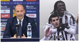 Bologna-Juventus 0-2 Intervista Allegri:"Sacrificio da parte di tutti o non si vince".