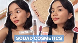 SQUAD COSMETICS REVIEW! FULL COVERAGE FOUNDATION FOR JUST 180 PESOS??