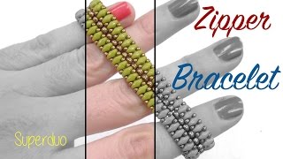 Beading Ideas - Zipper Bracelet with Superduo