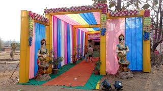 Kegva live show 🔥 || Hardiki mandap decoration talwada || #trend #get #mandap #stylish #trending