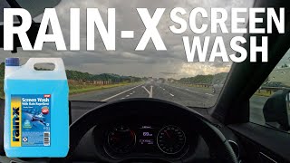 BEST WATER REPELLENT ON THE MARKET? Real life test of Rain-X screen wash. | 4K