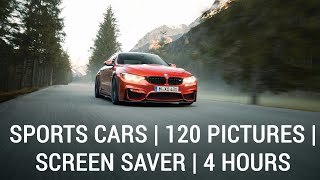 ULTRA HIGH DEFINITION 4K SCREENSAVER | SPORTS CARS | 120 PICTURES | SCREEN SAVER | 4 HOURS