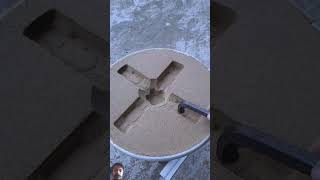 صهر المعادن صب علي الرمال صنعات جديده #satisfying #experiment #art #shorts