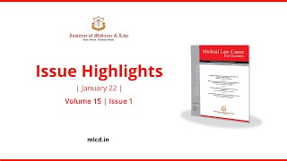 Highlights - January '22 Issue | Medical Law Cases - For Doctors