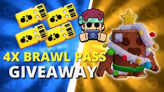 BRAWL PASS GIVEAWAY X4😱🥳