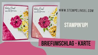 Briefumschlag-Karte ~ Stampin'Up! 2023 ~ Farben des Glücks