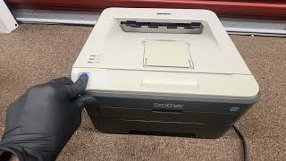 How to self check( print test page ) Brother HL-2140 Laser Printer