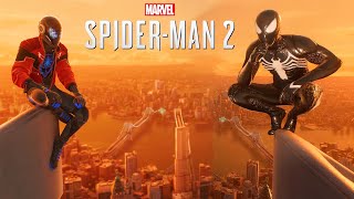 Marvel's Spider-Man 2 - Miles Morales vs Venom Suit Peter Stylish Free Roam Web Swinging