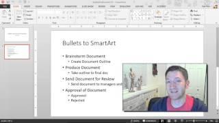 Microsoft PowerPoint Converting Bullets to SmartArt