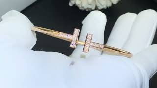 18k rose gold bracelet with diamonds