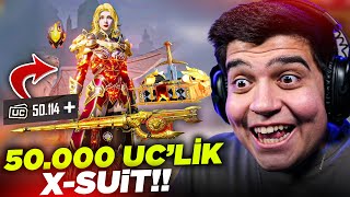 YENİ 50.000 UC'LİK ALEV X-SUİT VE 7 SEVİYE AMR FULLEDİK!! | PUBG Mobile