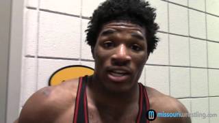 Otis Peeler, Raytown South, talks after his semifinals victory