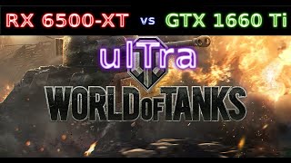 RX 6500 XT vs. GTX 1660ti - World of Tanks - 1080p