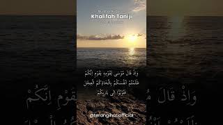 Murottal Al-Qur'an | Khalifah Taniji - QS. Al-Baqarah 52-54 | Suara merdu #shorts