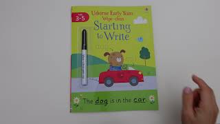 Usborne - Early Years wipe clean Starting to write