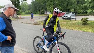 Winner of 2023 Trans Am Bike Race, Omar Di Felice