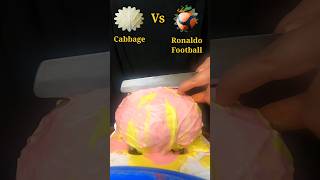 Ronaldo signature football or cabbage challenge #shorts