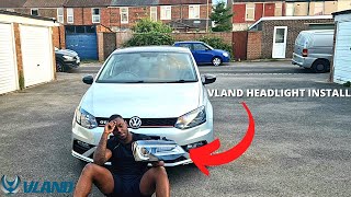 HOW TO INSTALL VLAND HEADLIGHTS ON VOLKSWAGEN POLO 6R