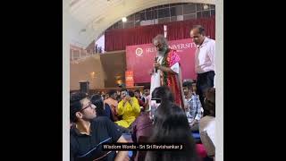 Gurudev at Sri Sri University yesterday