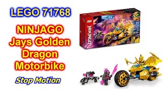 LEGO 71768 NINJAGO Jay’s Golden Dragon Motorbike Stop Motion Build