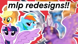 redesigning the mane six (part 1)!!