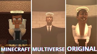 Skibidi Toilet - ORIGINAL vs MULTIVERSE vs MINECRAFT vs OTAMATONE (ALL EPISODES) skibidi bop yes