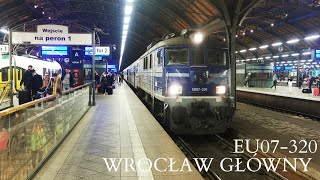 EU07-320 Bielsko-Biała Główna - Bydgoszcz Główna odjazdem na dworcu Głównym we Wrocławiu