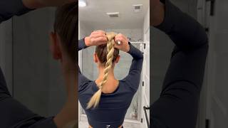 Gym Hairstyle of the Day #grwm #hairtutorial #teacherstyle #gymshark