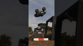 Backflip on front flip off! #monstertruck #stunt #flip #offroad #gopro #losi #rc #shorts