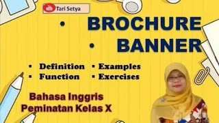 #Brochure#Banner || Bahasa Inggris Peminatan Kelas 10 || Tari Setya