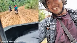 Motor Dona goyang kanan kiri dan terjebak lumpur 😄😄😄