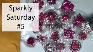 Sparkly Saturday #5 - Rhinestones, Brooch Bouquet Materials and Shirt Hunt