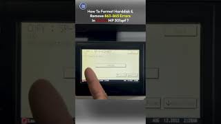 How to format Hard disk  Ricoh Mp 301spf and remove Harddisk error 863 864 865